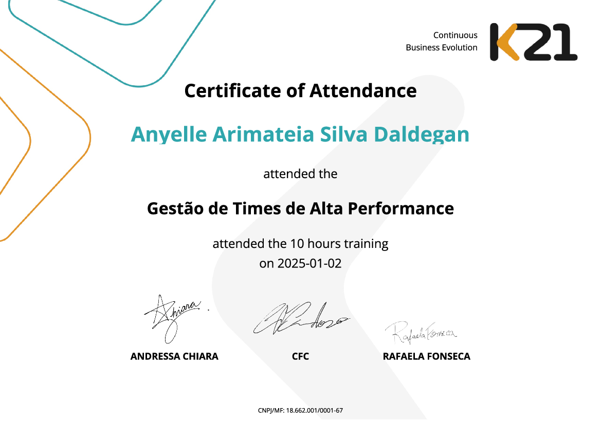 Certificado K21